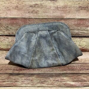 Lauren Merkin Grey Clutch Bag